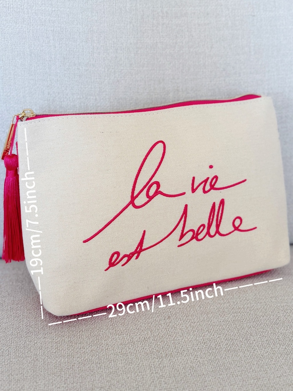 Set of 2 Big Size Lancôme Limited Edition Cosmetic Pouch/ Travel Pouch - Picture 7 of 7